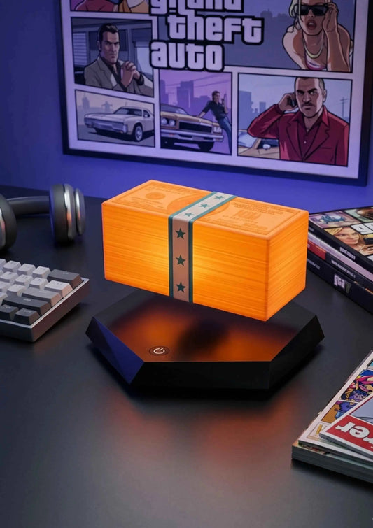 Floating Money Lamp | Magnetic Levitation Desk Light for Gamers - LEVITATE